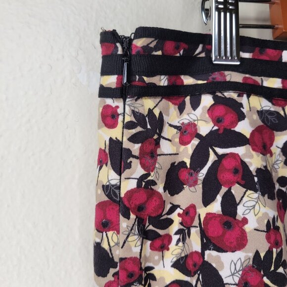 Christopher & Banks Petite Cotton Stretch Floral Skirt, Size 8P - Picture 5 of 9